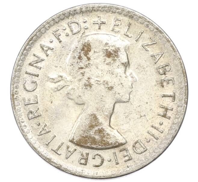 Монета 3 пенса 1960 года Австралия (Артикул: M2-81752) — Фото №2