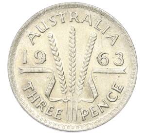 3 пенса 1963 года Австралия — Фото №1