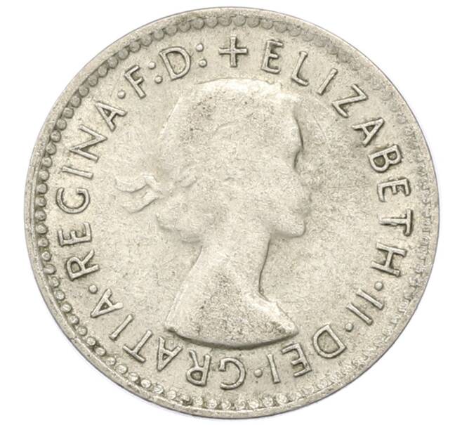Монета 3 пенса 1955 года Австралия (Артикул: M2-81757) — Фото №2