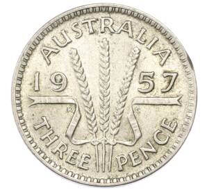 3 пенса 1957 года Австралия — Фото №1