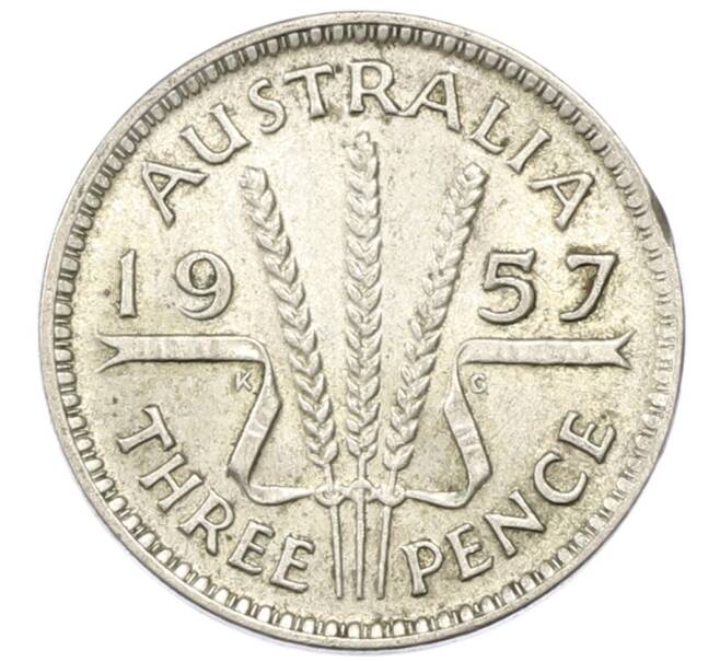 Монета 3 пенса 1957 года Австралия (Артикул: M2-81758) — Фото №1