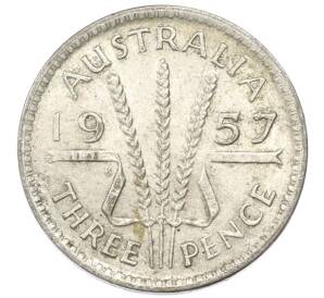 3 пенса 1957 года Австралия — Фото №1