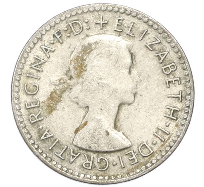 Монета 3 пенса 1957 года Австралия (Артикул: M2-81759) — Фото №2