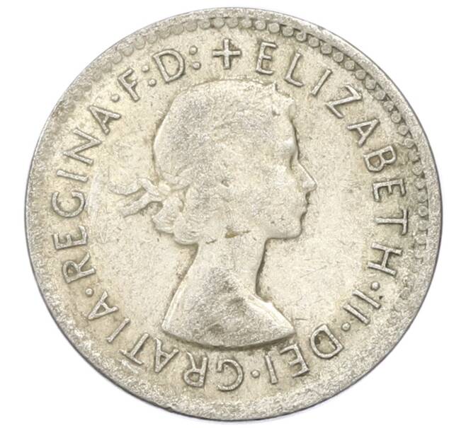 Монета 3 пенса 1957 года Австралия (Артикул: M2-81760) — Фото №2