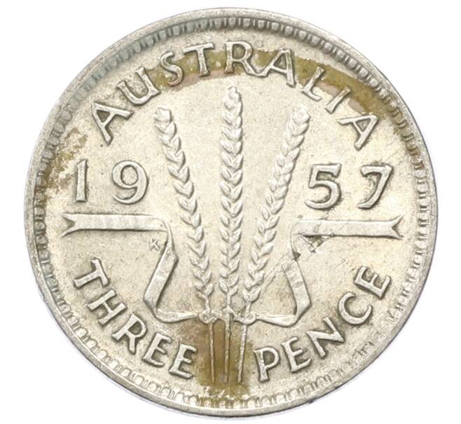 Монета 3 пенса 1957 года Австралия (Артикул: M2-81761) — Фото №1