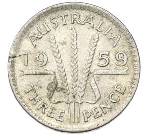 3 пенса 1959 года Австралия — Фото №1