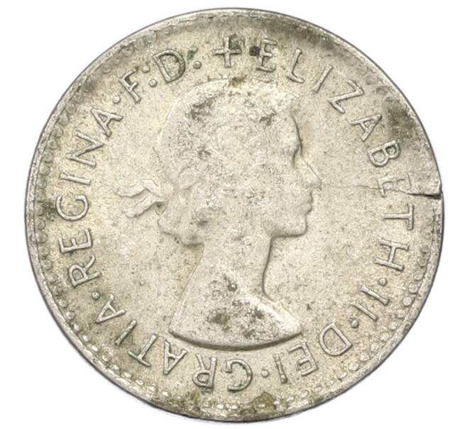 Монета 3 пенса 1959 года Австралия (Артикул: M2-81762) — Фото №2