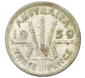 3 пенса 1959 года Австралия — Фото №1