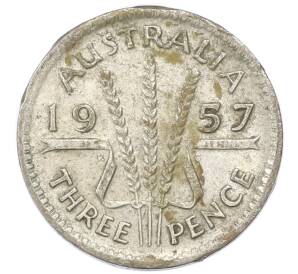 3 пенса 1957 года Австралия — Фото №1