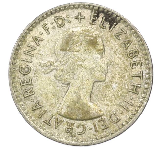 Монета 3 пенса 1955 года Австралия (Артикул: M2-81771) — Фото №2