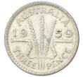 Монета 3 пенса 1959 года Австралия (Артикул: M2-81774) — Фото №1