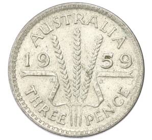3 пенса 1959 года Австралия — Фото №1