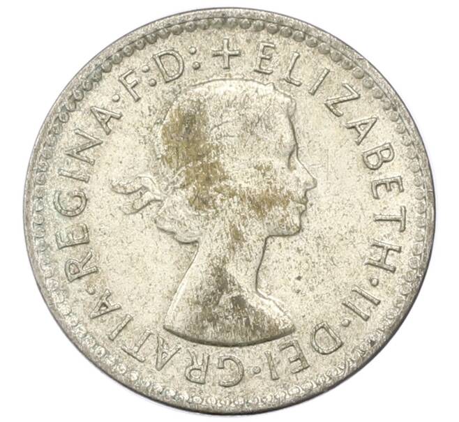 Монета 3 пенса 1959 года Австралия (Артикул: M2-81774) — Фото №2
