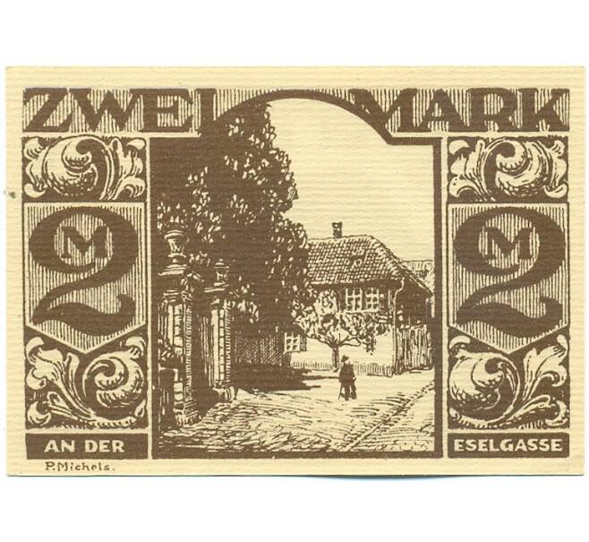 Банкнота 2 марки 1921 года Германия — город Падерборн (Нотгельд) (Артикул: K12-40808) — Фото №2