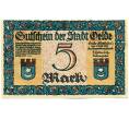 Банкнота 5 марок 1921 года Германия — город Эльде (Нотгельд) (Артикул: K12-40823) — Фото №2