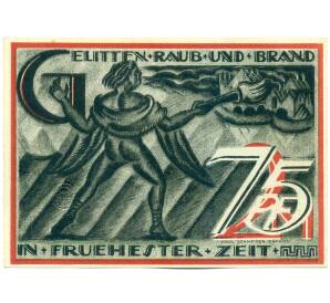 75 пфеннигов 1921 года Германия — город Гера (Нотгельд) — Фото №1