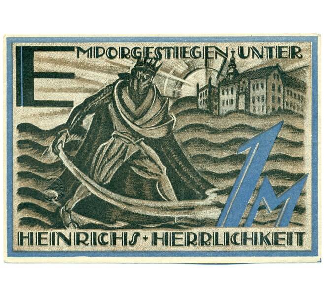 Банкнота 1 марка 1921 года Германия — город Гера (Нотгельд) (Артикул: K12-40828) — Фото №1