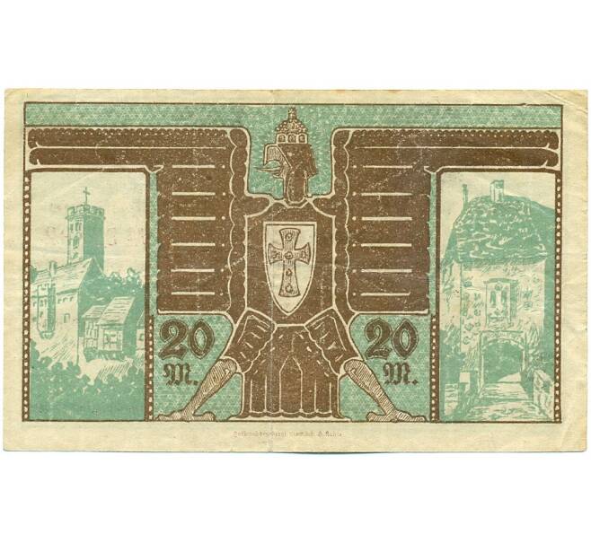 Банкнота 20 марок 1918 года Германия — город Айзенах (Нотгельд) (Артикул: K12-40869) — Фото №2