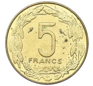5 франков 1968 года Экваториальная Африка (Камерун) — Фото №2