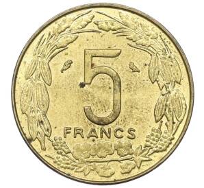5 франков 1968 года Экваториальная Африка (Камерун) — Фото №2