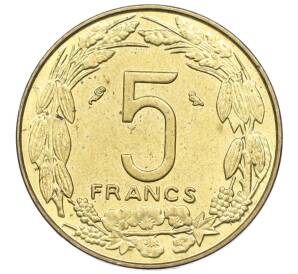 5 франков 1968 года Экваториальная Африка (Камерун) — Фото №2