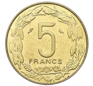 5 франков 1968 года Экваториальная Африка (Камерун) — Фото №2