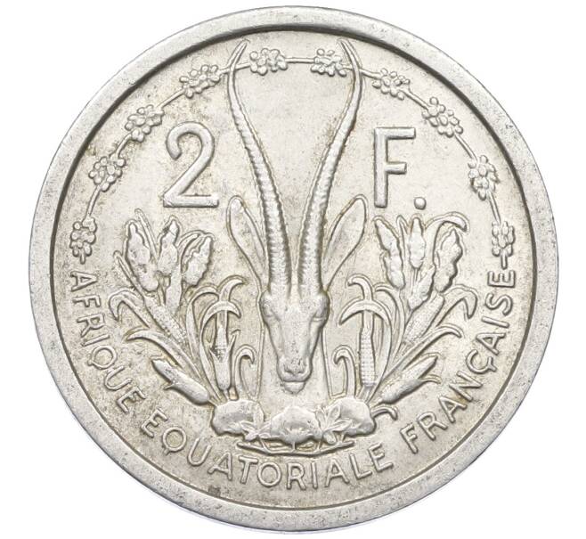 Монета 2 франка 1948 года Французская Экваториальная Африка (Артикул: T11-13496) — Фото №1