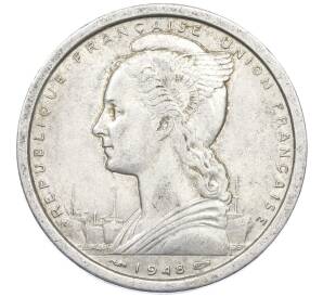 2 франка 1948 года Французская Экваториальная Африка — Фото №2