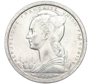 2 франка 1948 года Французская Экваториальная Африка — Фото №2