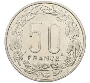 50 франков 1963 года Экваториальная Африка (ЦАР Конго Габон Чад) — Фото №2