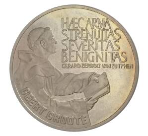 2,5 экю 1990 года Нидерланды — 650 лет со дня рождения Герта Гроте — Фото №1