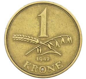 1 крона 1942 года Дания — Фото №1