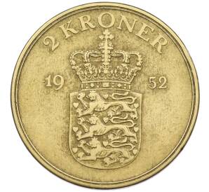 2 кроны 1952 года Дания — Фото №1