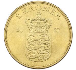 2 кроны 1957 года Дания — Фото №1