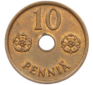 10 пенни 1942 года Финляндия — Фото №2
