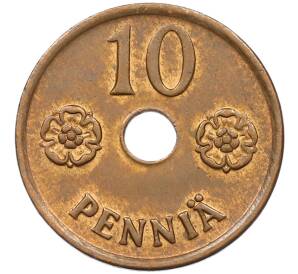 10 пенни 1942 года Финляндия — Фото №2