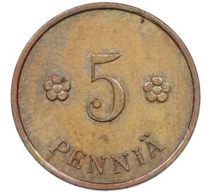 5 пенни 1936 года Финляндия — Фото №2
