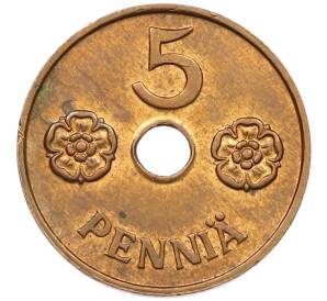 5 пенни 1942 года Финляндия — Фото №2