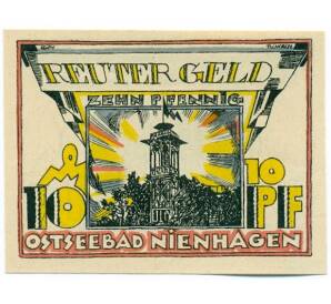 10 пфеннигов 1922 года Германия — община Нинхаген (Нотгельд) — Фото №1