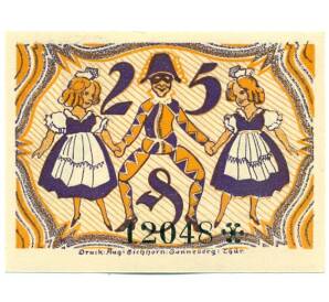 25 пфеннигов 1921 года Германия — город Зоннеберг (Нотгельд) — Фото №1