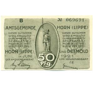 50 пфеннигов 1921 года Германия — Хорн (Нотгельд) — Фото №2