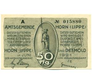 50 пфеннигов 1921 года Германия — Хорн (Нотгельд) — Фото №2