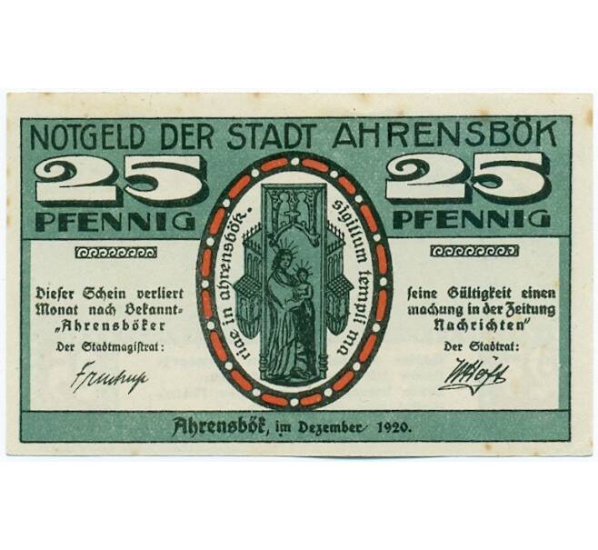 Банкнота 25 пфеннигов 1920 года Германия — город Аренсбек (Нотгельд) (Артикул: K12-41725) — Фото №1