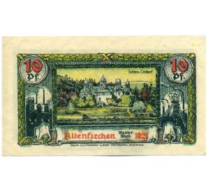 10 пфеннигов 1921 года Германия — город Альтенкирхен (Нотгельд) — Фото №1