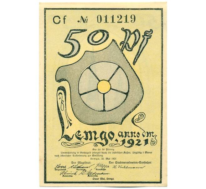 Банкнота 50 пфеннигов 1921 года Германия — город Лемго (Нотгельд) (Артикул: K12-41742) — Фото №2