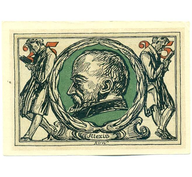 Банкнота 25 пфеннигов 1921 года Германия — город Арнштадт (Нотгельд) (Артикул: K12-41762) — Фото №2