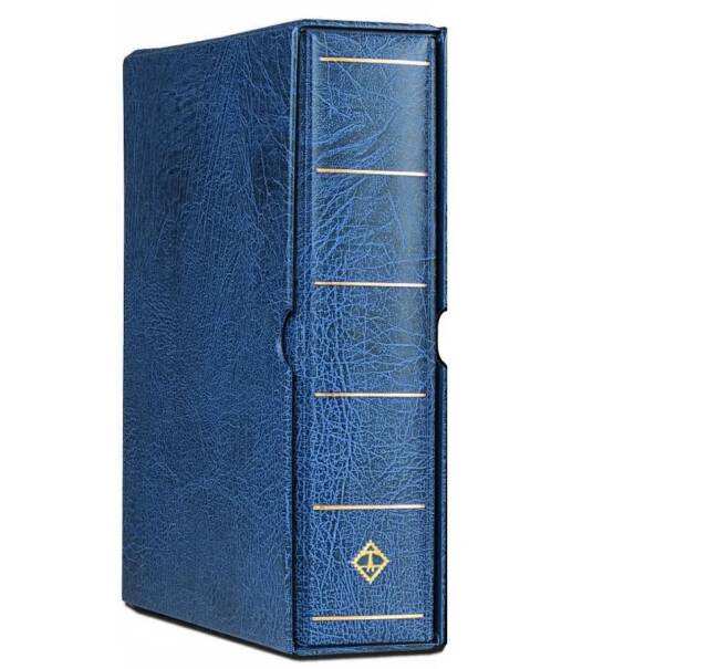 Альбом для монет без листов с защитным шубером формата «Optima Gigant» Синий (LEUCHTTURM 319597) (Артикул: L1-30076)