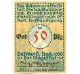 Банкнота 50 пфеннигов 1920 года Германия — город Детмольд (Нотгельд) (Артикул: K12-41797) — Фото №2