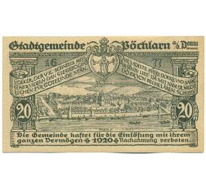 20 геллеров 1920 года Австрия — город Пехларн (Нотгельд) — Фото №2