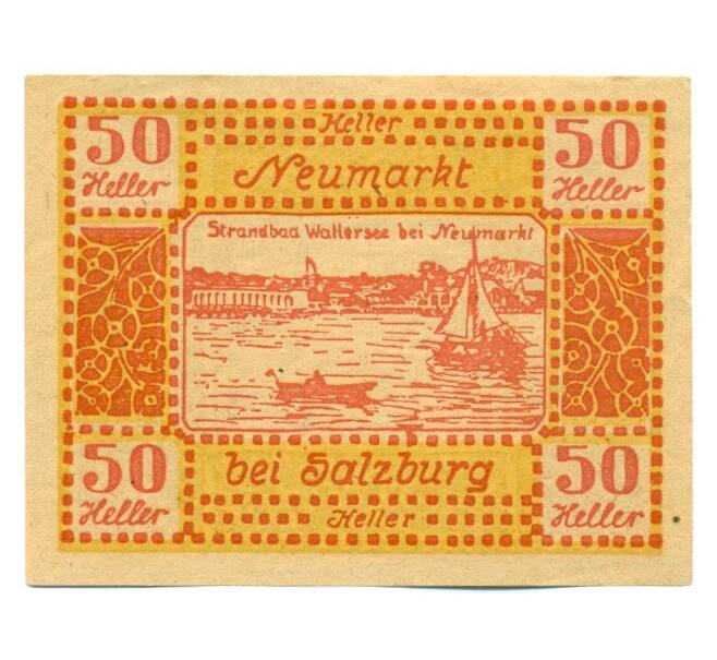 Банкнота 50 геллеров 1920 года Австрия — Ноймаркт Зальцбург (Нотгельд) (Артикул: K12-41812) — Фото №2
